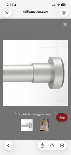 HTZON Silver Shower Curtain Rod (34-43 Inch)