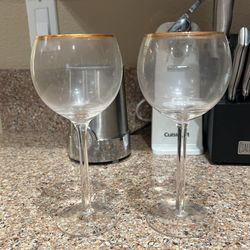 Glasses With Gold Rim