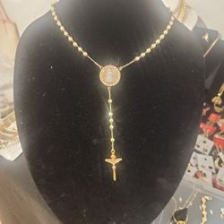 Rosario  De Oro  Laminado 