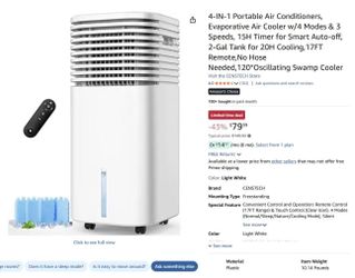 Four-in-one portable air conditioner