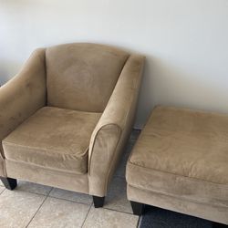 Beautiful chair and ottoman 