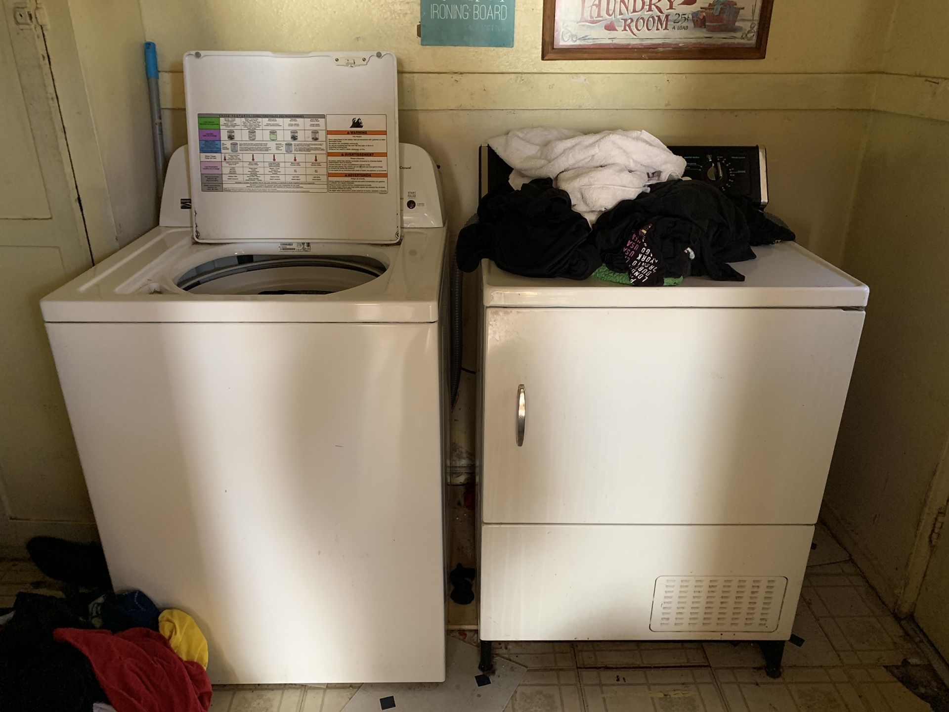 Washer and dryer