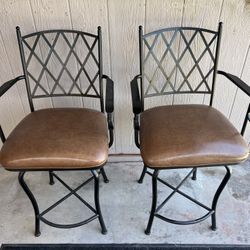 Bar Stools With Back Rest And Arm Rest Swivel Rotate