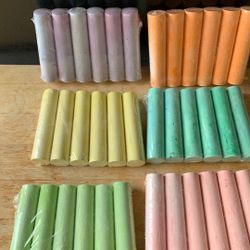 CHALK DIFFERENT COLORS OF CHALK 12 PACKAGES AVAILABLE 