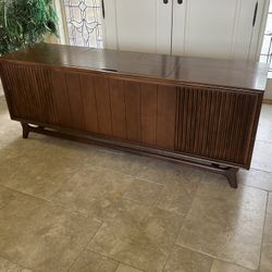 Mid Century Credenza Record Player 