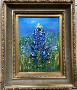 Bluebonnets Original Painting 