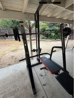 Bench press/ Squat rack/ pulley system