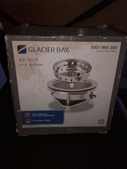 Glacier Bay EZ-Lock Stainless Steel Sink Strainer