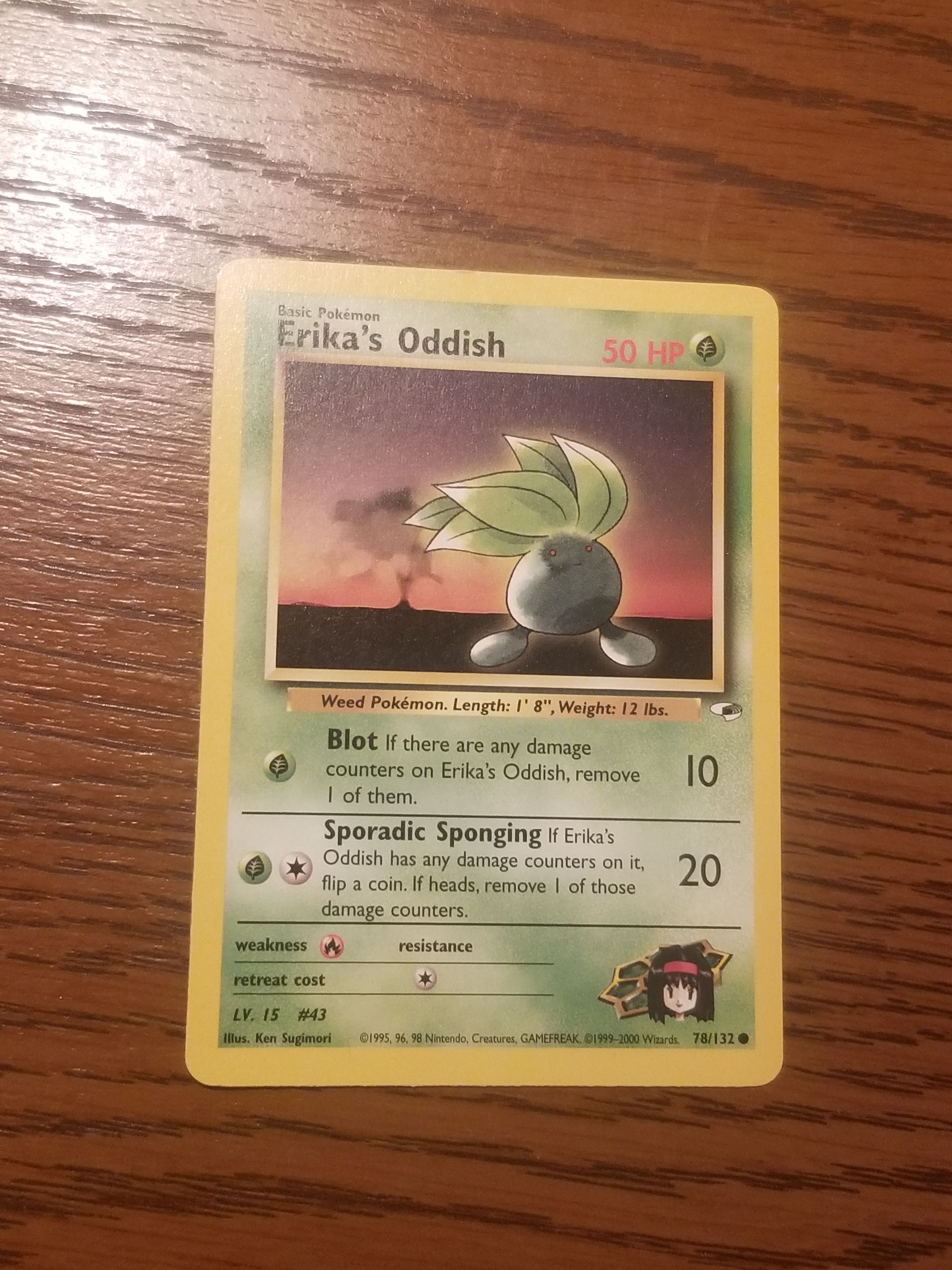 Erikas Oddish 78/132 pokemon card