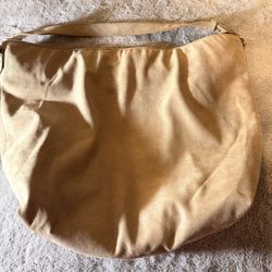 Old Navy Tan Faux Suede Hobo Bag