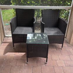 Outdoor Patio Set - Table & 2 Chairs