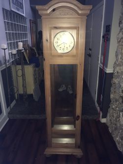 Grandfather clock solid wood