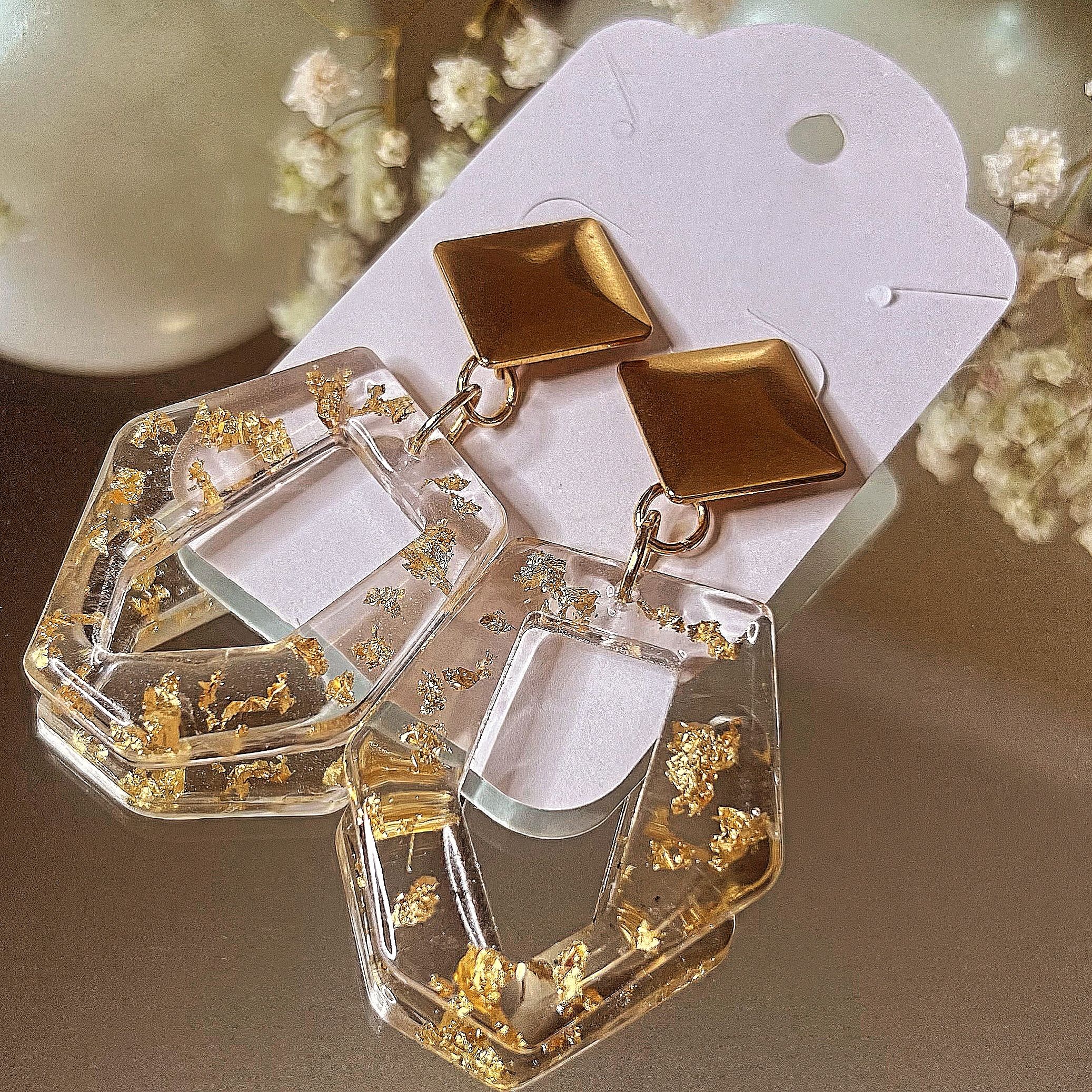 Beautiful Gold Leaf Earrings 