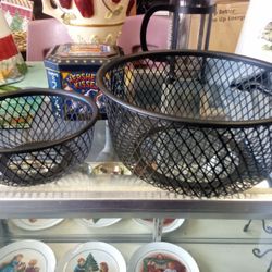 Wire Mesh Baskets $8