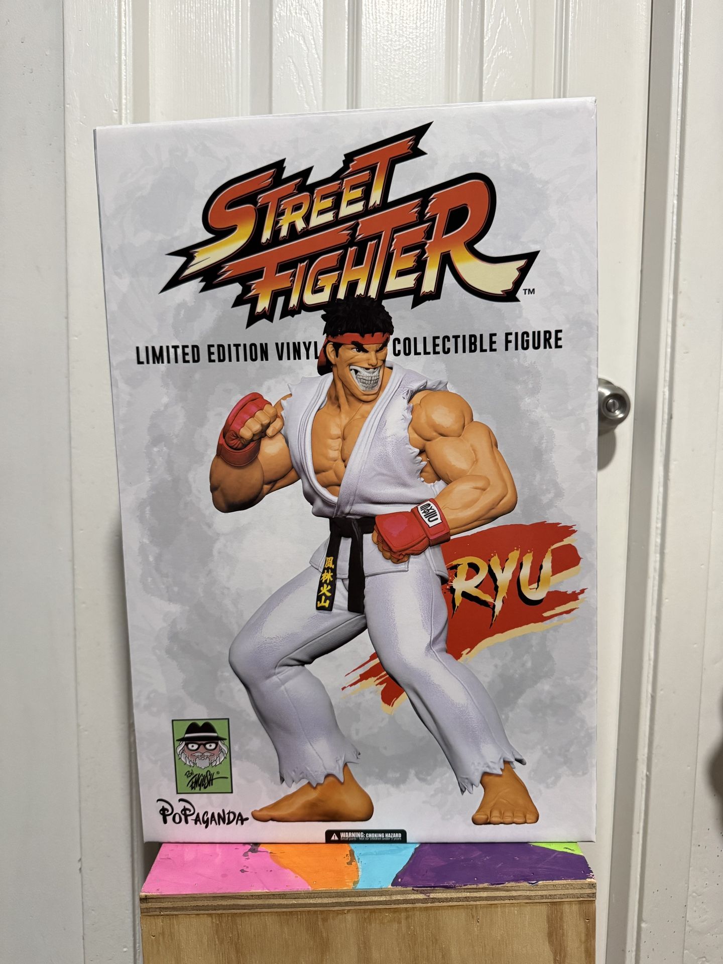 Ron English x Street Fighter Ryu Grin 15"