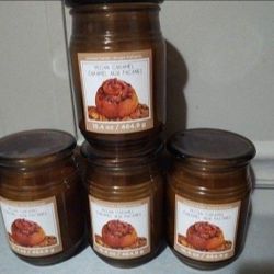 Set of 4 Ashland Pecan Caramel Glass Jar 16.4 Ounce Candles