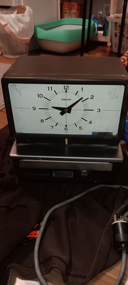Amano series no. 5400 time clock stamper