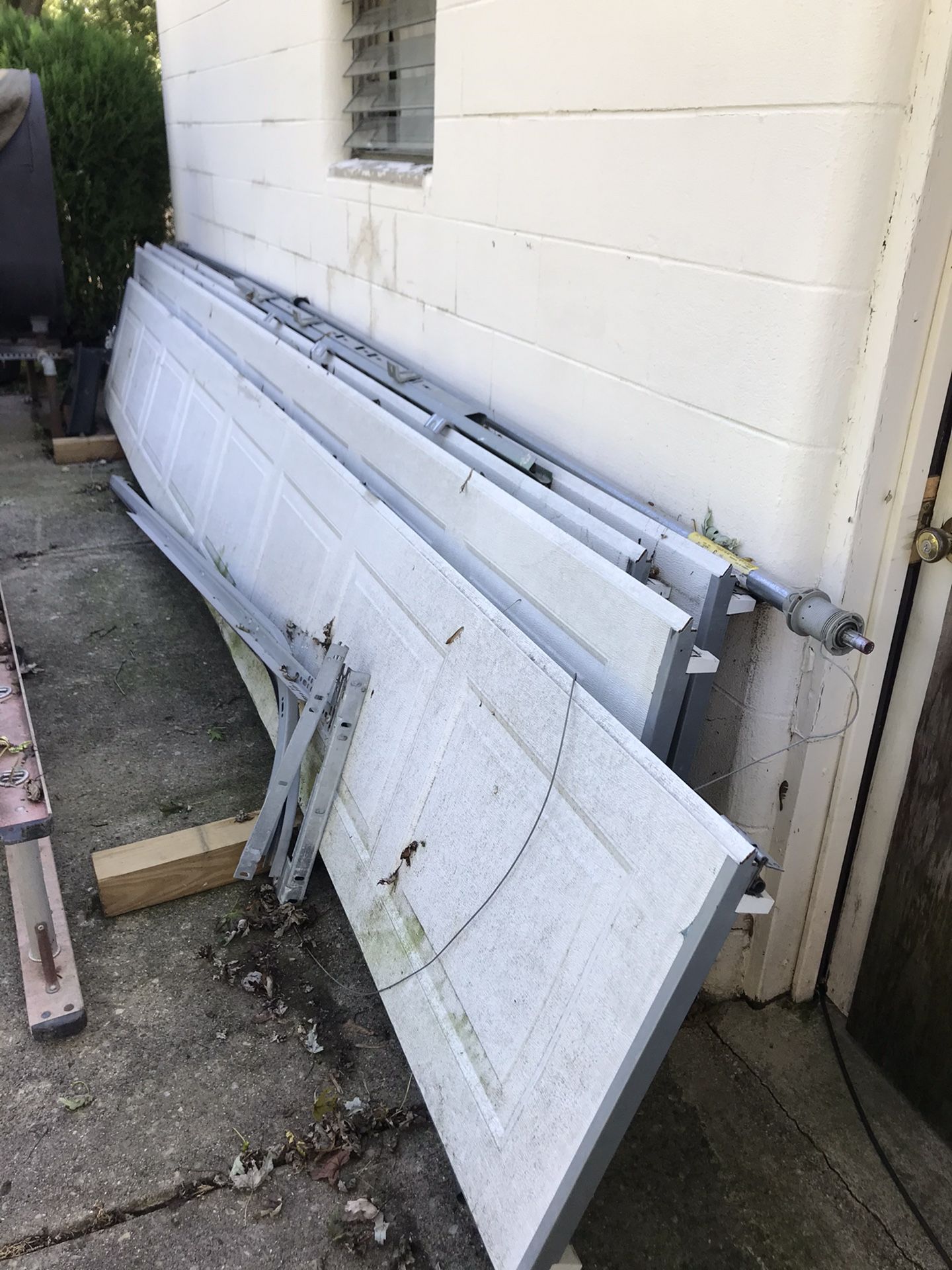 Garage door insulated