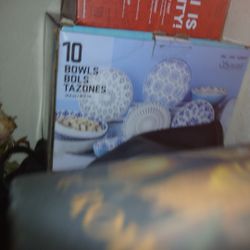 Set Of 9 New Serving Bowls 