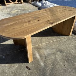 Modern Rustic Barn Style Oval Dining Table. Pickup Today 