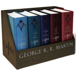 A Game of Thrones Leather-Cloth Boxed Set - (Song of Ice and Fire) by George R R Martin