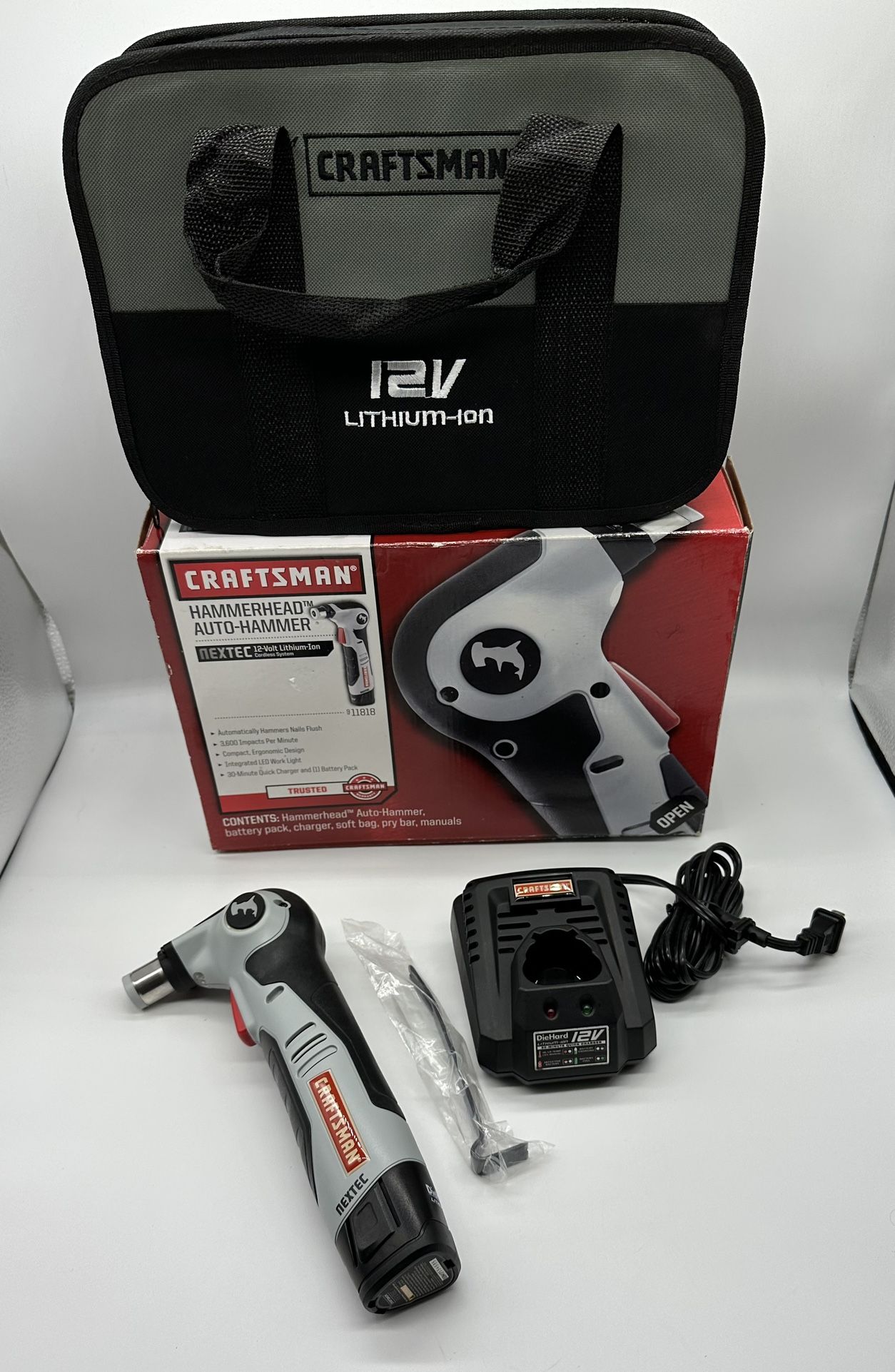 Craftsman Nextec 12V Lithium Hammerhead Auto Hammer w/ Accessories