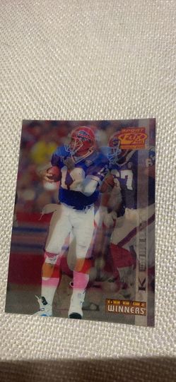 Jim Kelly Collectable Hollograph Football card. 