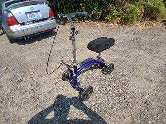 Steerable Knee Scooter / Walker - Metallic Purple (Includes Padded Cover)