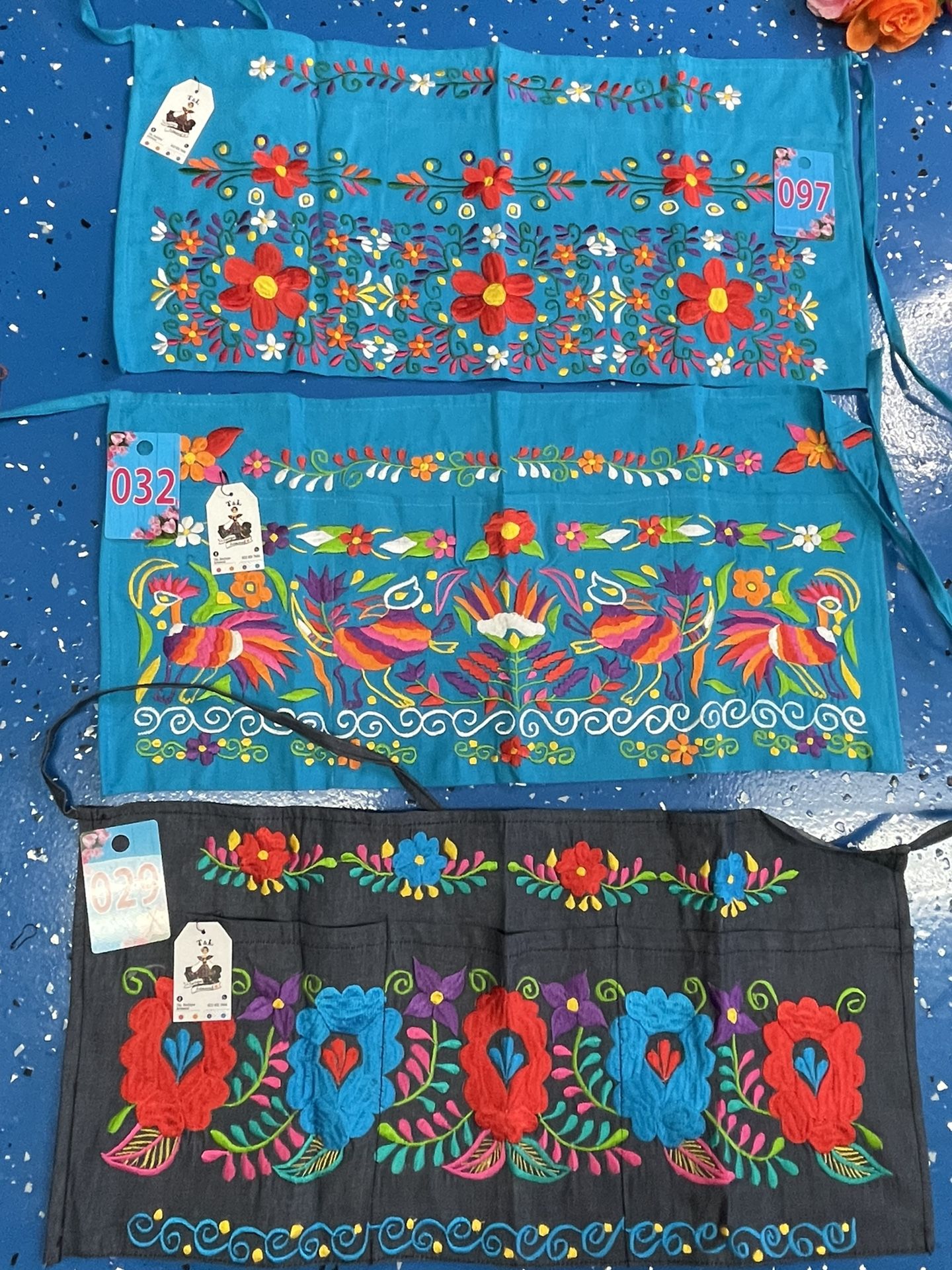 Mandil Para Mesera  Delantal Para Mesera  Bordado Artesanal Aprons