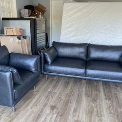 Leather Couch And Chair