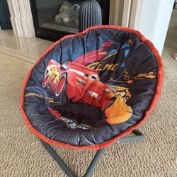 Disney Cars Mini Saucer Chair. Kids Folding Chair. 