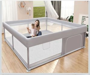 Hiaksedt Baby Playpen 50x50 Inch, Play Pens for Babies and Toddlers
Baby Fence for Indoor & Outdoor, Sturdy Safety Play Yard with Soft Breathable Mesh
