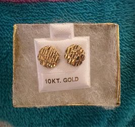 10k nugget earrings