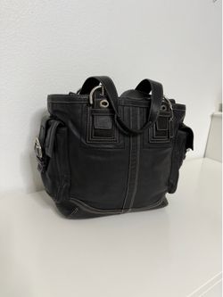 Vintage Coach Black Leather purse