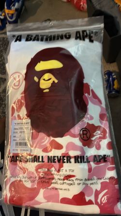 bape shirt , white, small