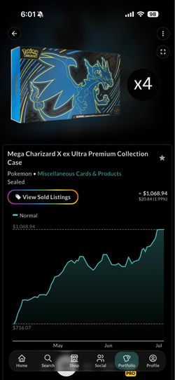 Pokemon Mega Charizard x Premium Collection Case