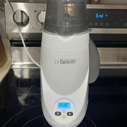 Dr. Brown's Natural Flow Deluxe Baby Bottle Warmer Steam Heater w/ LCD 850 WORKS TESTED