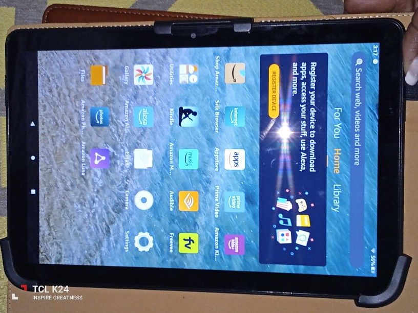Amazon Fire 10 Inch tablet And Case