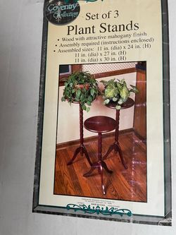 Set of 3 Wood  Stands