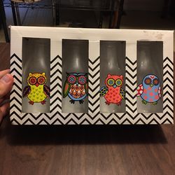 Owl Glass Containers Collection Collectible Wanderlust