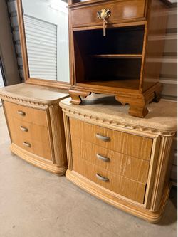 Marble Top Nightstands Side Tables
