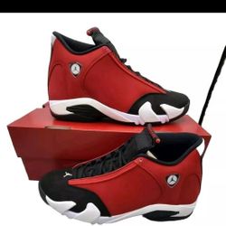 Ds Men Size 12 JORDAN 14 RETRO - GYM RED TORO 487471-006 Brand New With Box