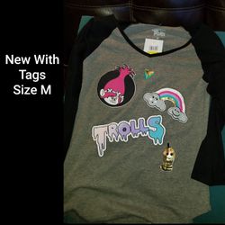 Brand New Trolls Shirt Size M