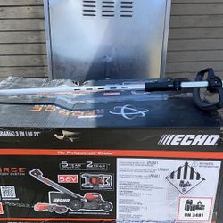 ECHO-56V-21-in-Cordless-Battery-3-in-1-Walk-Behind-Self-Propelled-Lawn-Mower-w-2-5Ah-Batteries-and-Rapid-Charger-& Weed Eater 