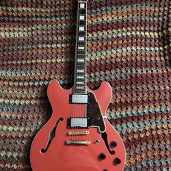 D'Angelico Premier DC Coral Red
