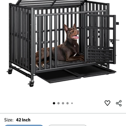 Heavy duty dog cage