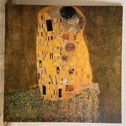 The Kiss Canvas Art Print
