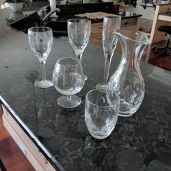 Set of Waterford crystal glasses