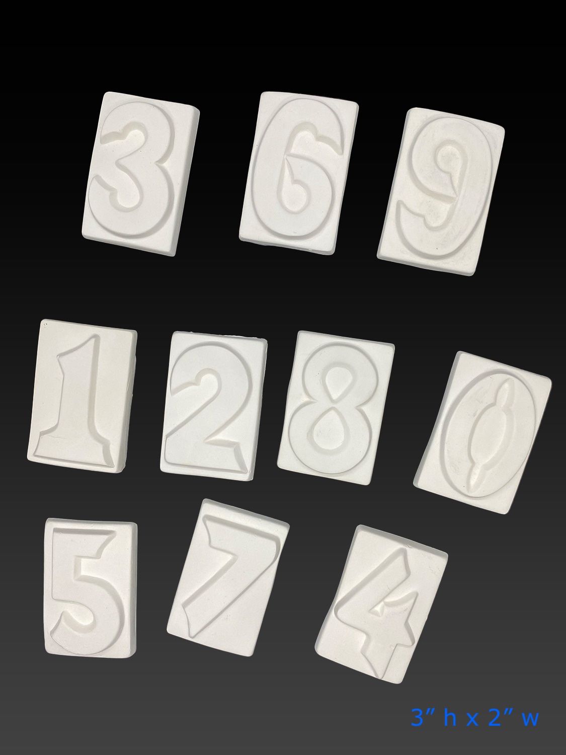Ready To Paint Ceramic Numbers