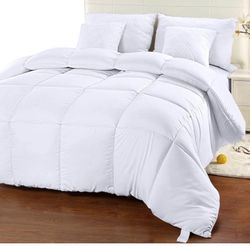 BEDDING COMFORTER DUVET INSERT QUILTED COMFORTER CORNER TABS SIZE FULL